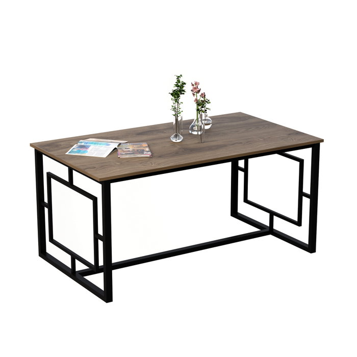 Hanah Home Mesa de Comedor Alin - Nogal y Negro Hanah Home Mesa de Comedor Alin - Nogal y Negro
